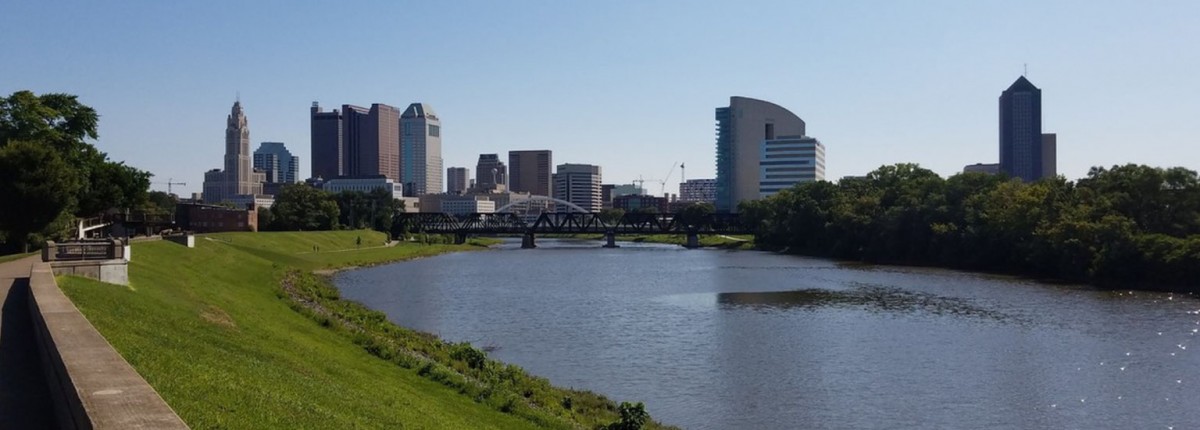 Skyline view of downtown Columbus, OH