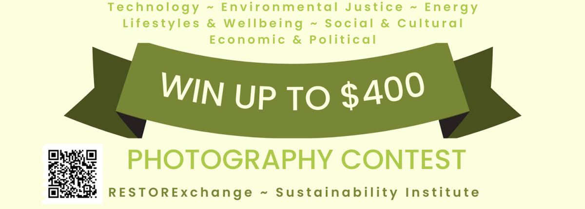 Photography contest banner showing $400 prize value and submission categories.
