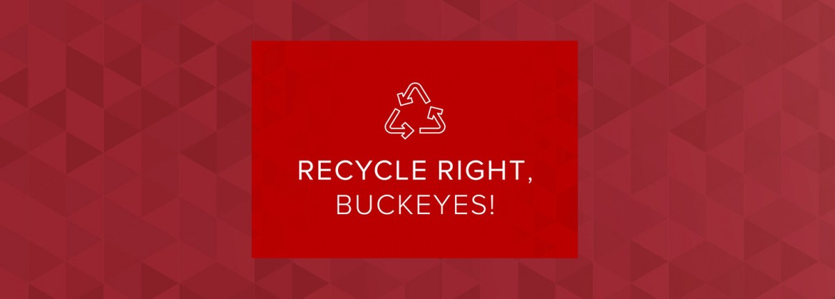 Recycle Right, Buckeyes! logo