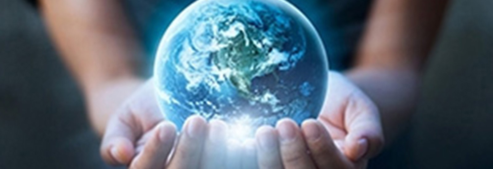 Blue Earth placed in hands