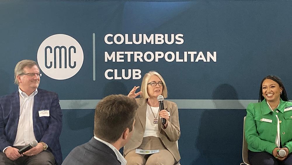 Panelists speaking at Columbus Metropolitan Club