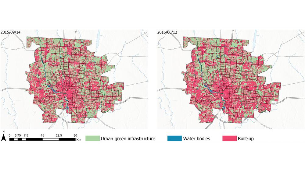 Columbus heat island maps