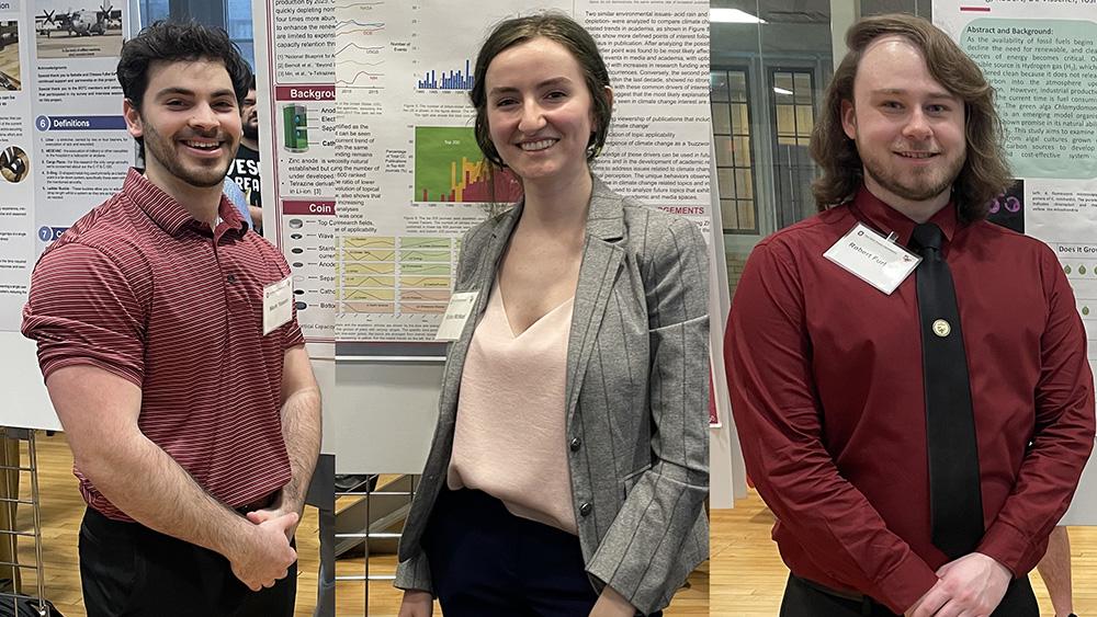 Three student sustainability research winners
