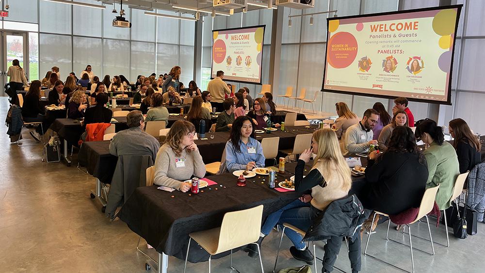 Attendees at luncheon event